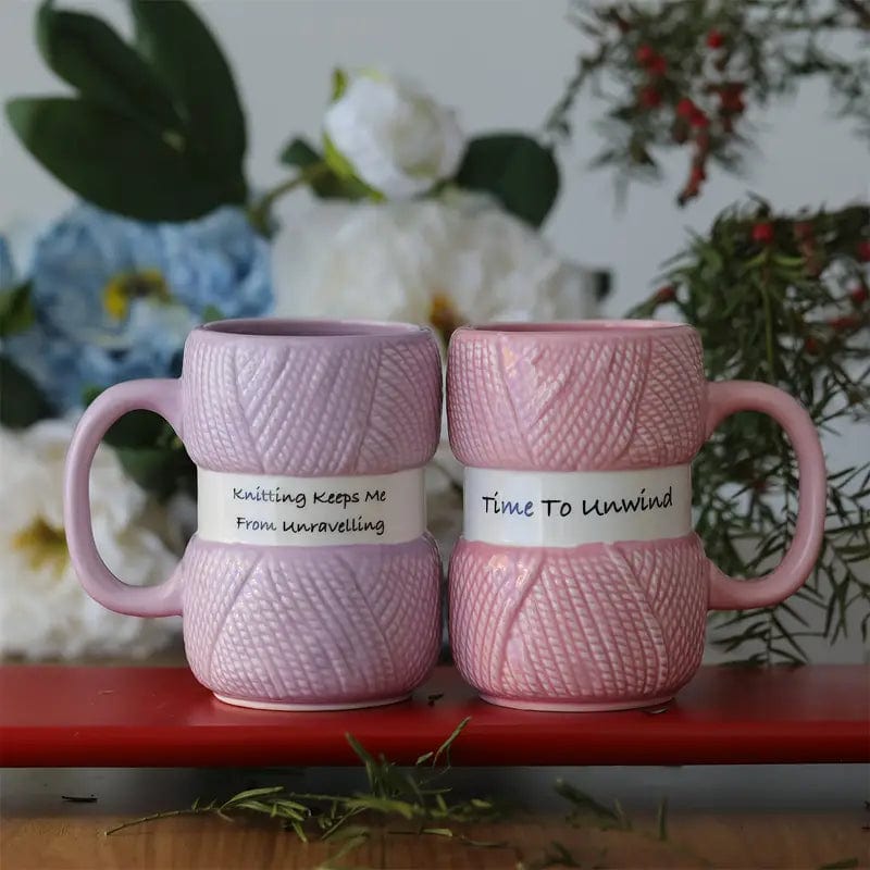 Joy Full Mug Coffee Mug Crochet Gift Cup Ceramic Water Cup Coffee Cup