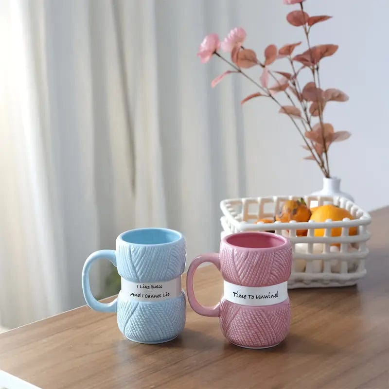 Joy Full Mug Coffee Mug Crochet Gift Cup Ceramic Water Cup Coffee Cup