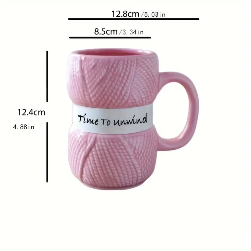 Joy Full Mug Coffee Mug Crochet Gift Cup Ceramic Water Cup Coffee Cup